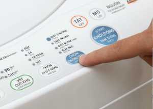 bảng điều khiển máy giặt nóng ran khi hoạt động
